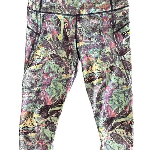 Lululemon Run Top Speed Crop Iridescent Multi W6E99S Women's Size 6 - Picture 6 of 12